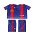 Camisola FC Barcelona 2012 2013 Retro Criança Equipamento Primeiro Manga Curta